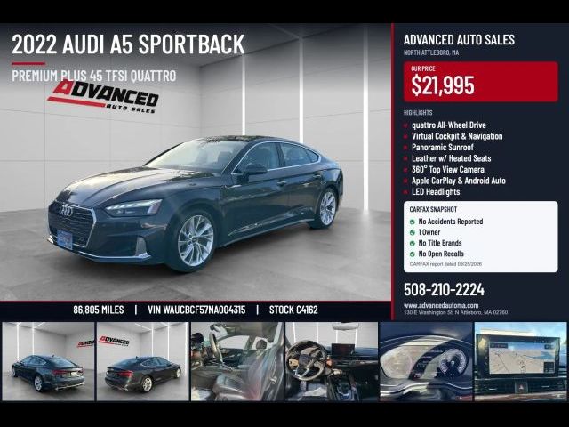 2022 Audi A5 Sportback Premium Plus