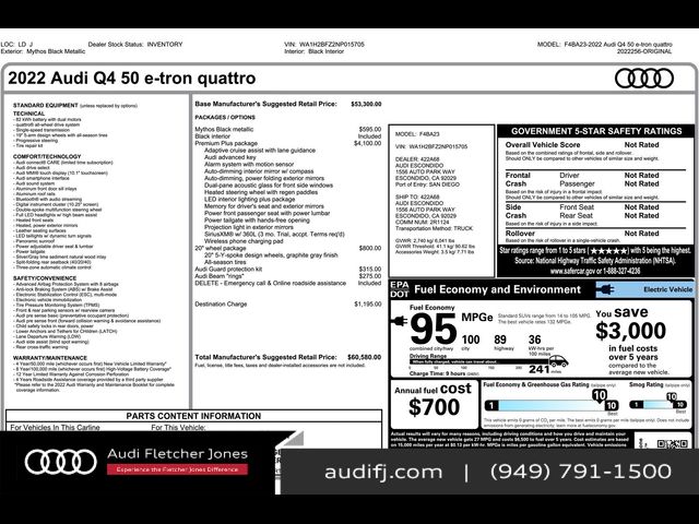 2022 Audi Q4 e-tron Premium Plus