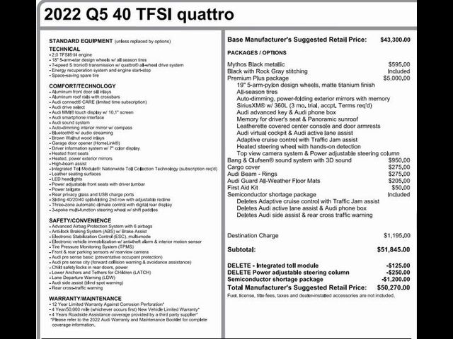 2022 Audi Q5 Premium Plus