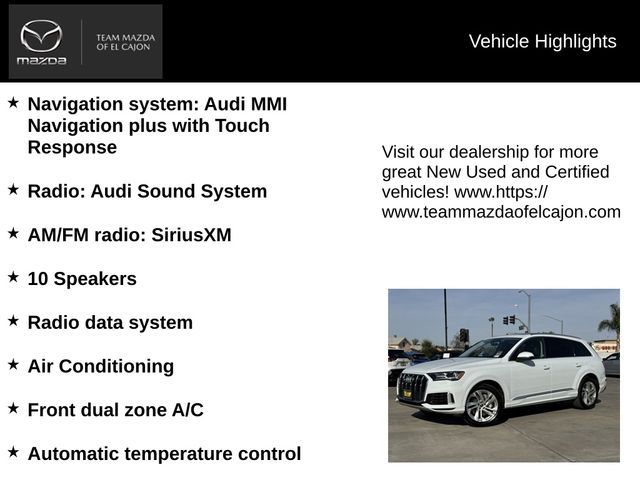 2022 Audi Q7 Premium Plus