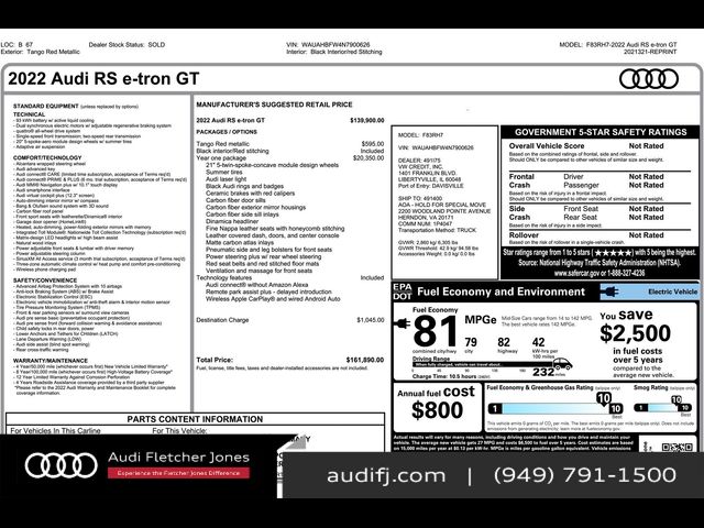 2022 Audi RS e-tron GT Base