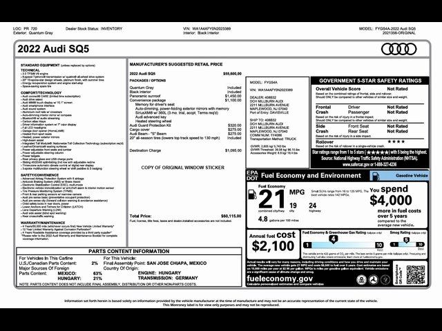 2022 Audi SQ5 Premium