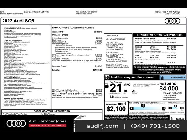 2022 Audi SQ5 Premium