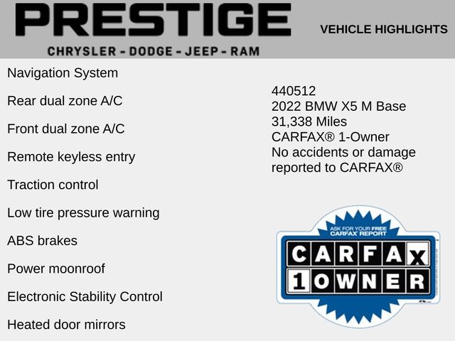 2022 BMW X5 M Base