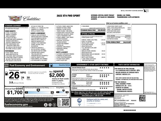 2022 Cadillac XT4 Sport