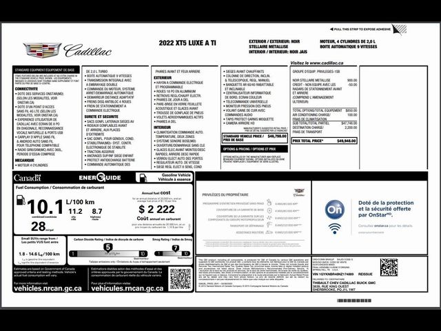 2022 Cadillac XT5 Luxury