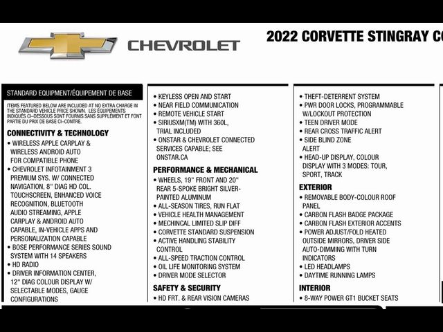 2022 Chevrolet Corvette 2LT