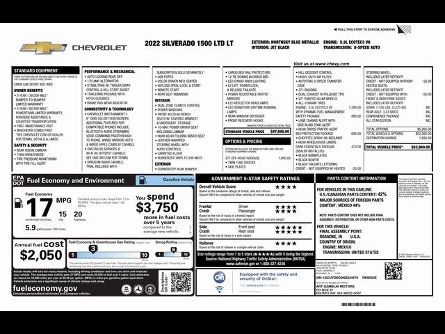 2022 Chevrolet Silverado 1500 LTD LT