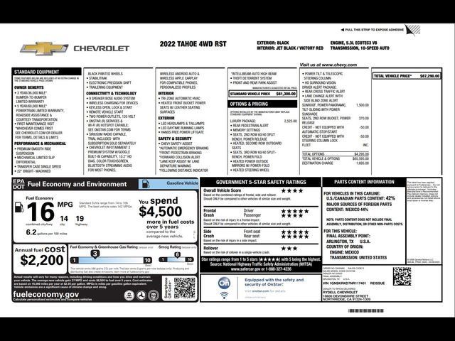 2022 Chevrolet Tahoe RST