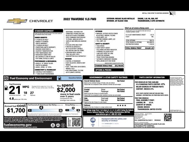 2022 Chevrolet Traverse LS