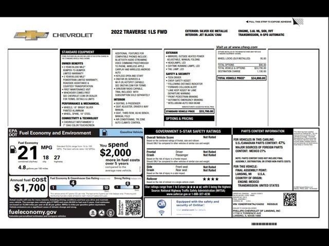 2022 Chevrolet Traverse LS