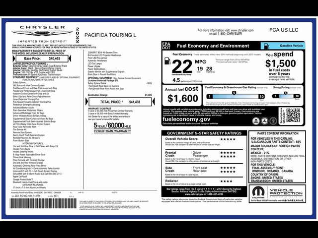 2022 Chrysler Pacifica Touring-L