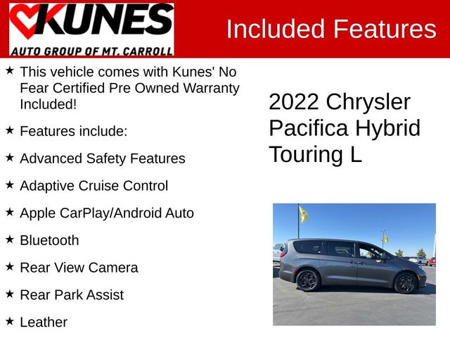 2022 Chrysler Pacifica Hybrid Touring L