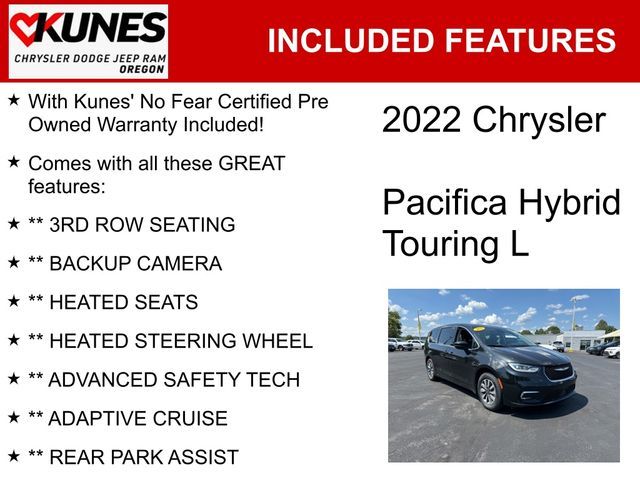 2022 Chrysler Pacifica Hybrid Touring L