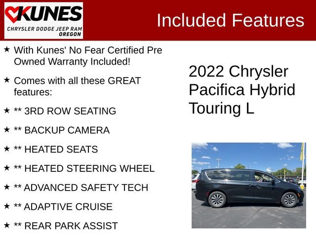 2022 Chrysler Pacifica Hybrid Touring L