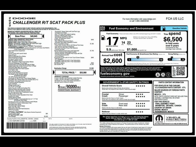 2022 Dodge Challenger R/T Scat Pack