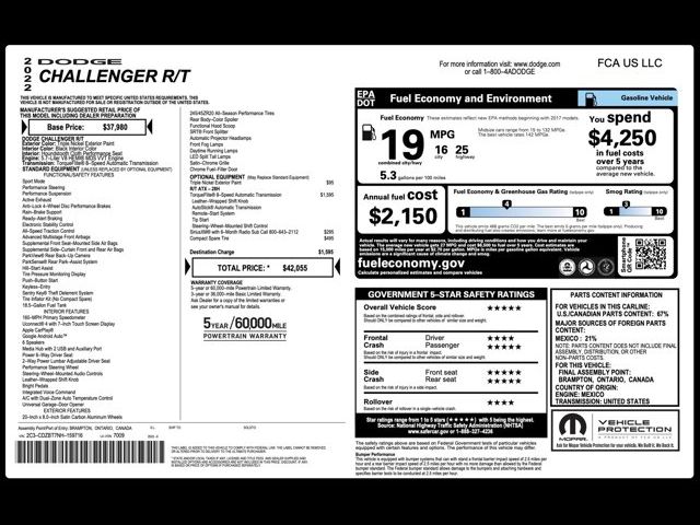2022 Dodge Challenger R/T