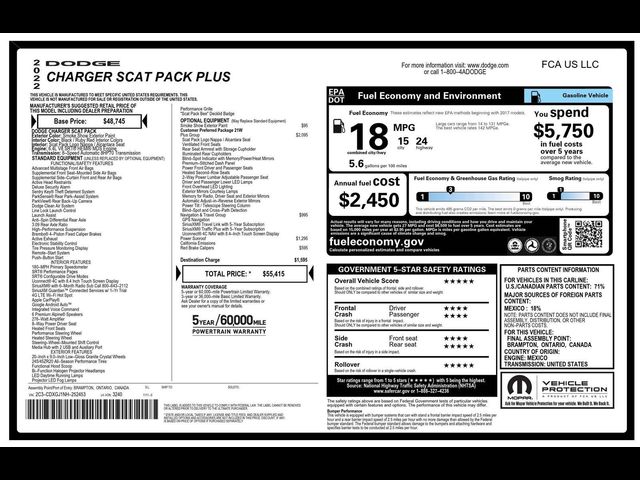 2022 Dodge Charger Scat Pack