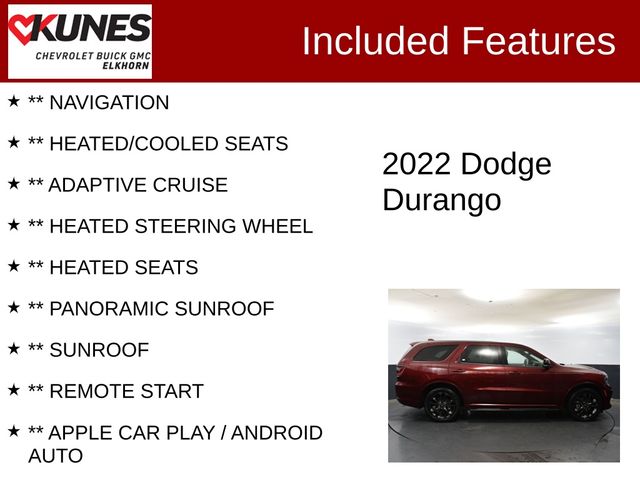 2022 Dodge Durango R/T Plus