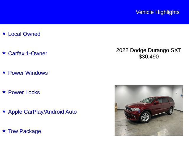 2022 Dodge Durango SXT