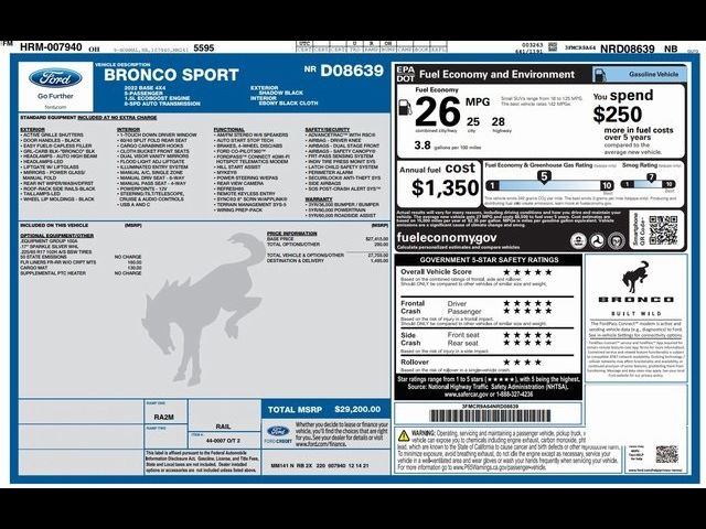 2022 Ford Bronco Sport Base