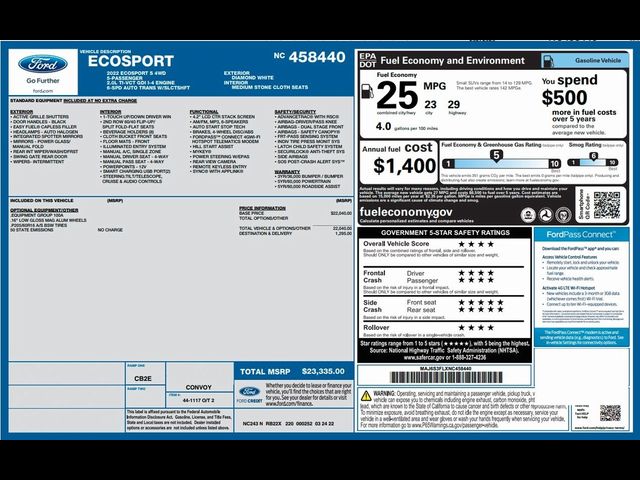 2022 Ford EcoSport S