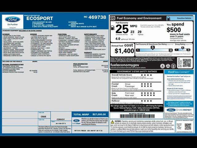 2022 Ford EcoSport SE