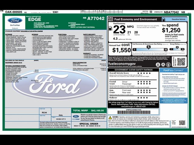 2022 Ford Edge SEL