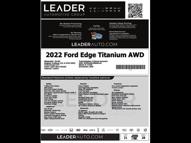 2022 Ford Edge Titanium