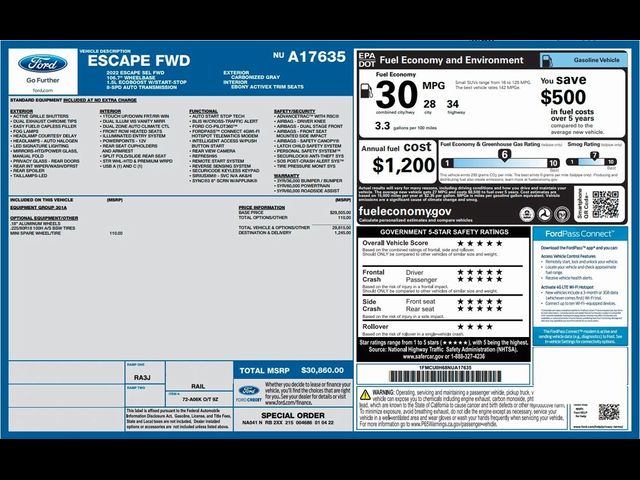 2022 Ford Escape SEL