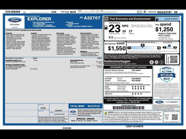 2022 Ford Explorer Limited