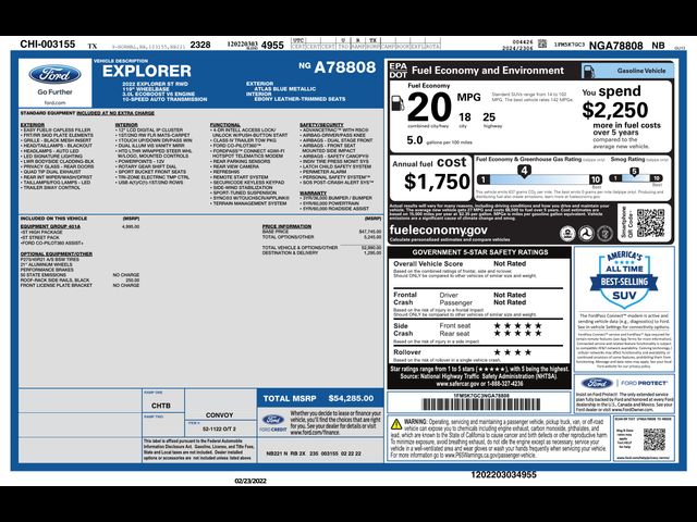 2022 Ford Explorer ST