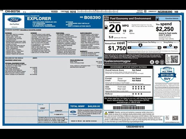 2022 Ford Explorer Timberline
