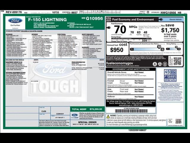 2022 Ford F-150 Lightning LARIAT