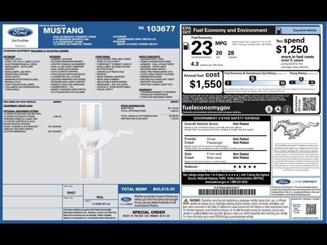 2022 Ford Mustang EcoBoost Premium