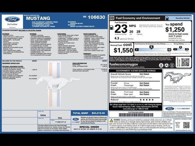 2022 Ford Mustang EcoBoost Premium