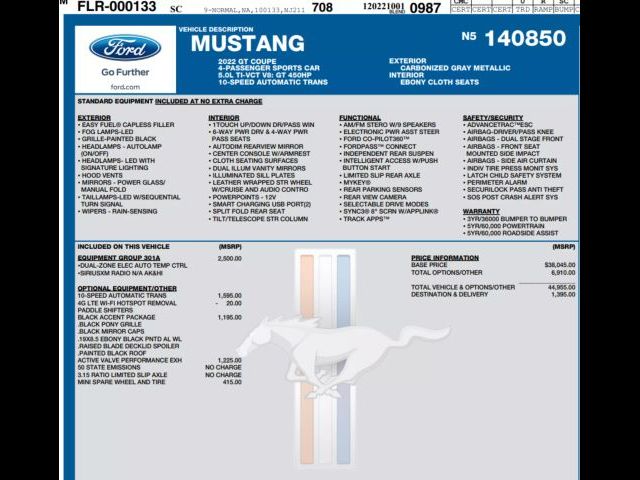 2022 Ford Mustang GT