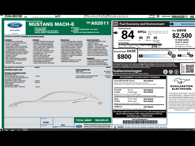 2022 Ford Mustang Mach-E GT