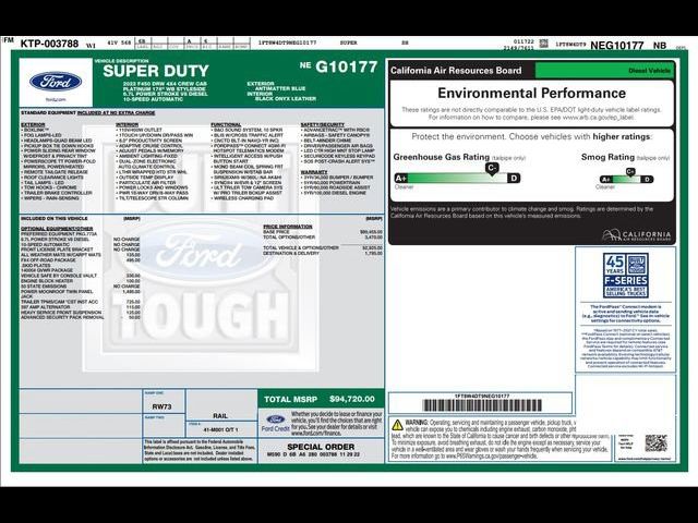 2022 Ford F-450 Platinum