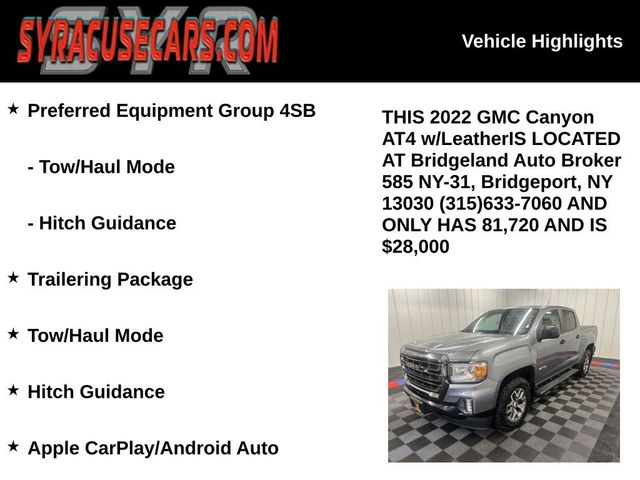2022 GMC Canyon AT4 Leather