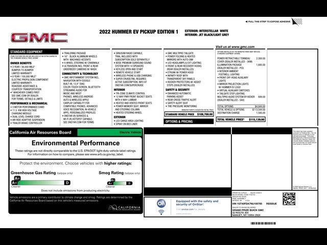 2022 GMC HUMMER EV Edition 1