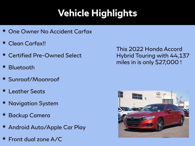 2022 Honda Accord Hybrid Touring