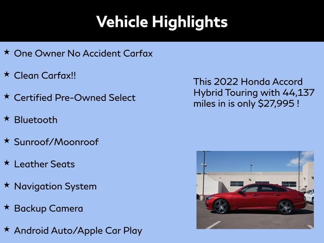 2022 Honda Accord Hybrid Touring