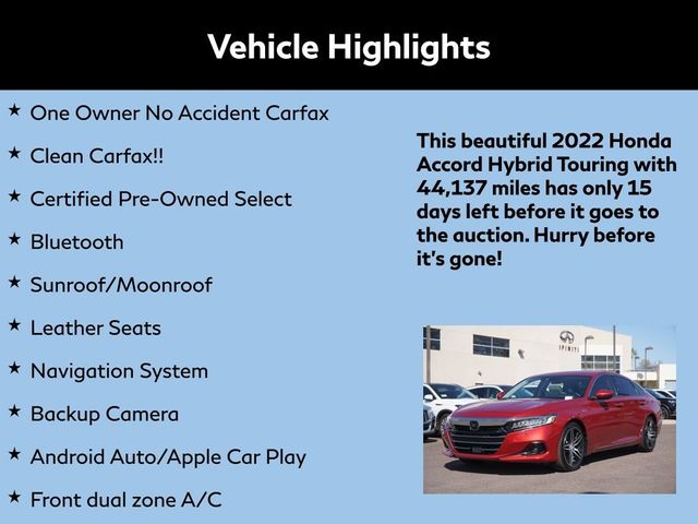 2022 Honda Accord Hybrid Touring