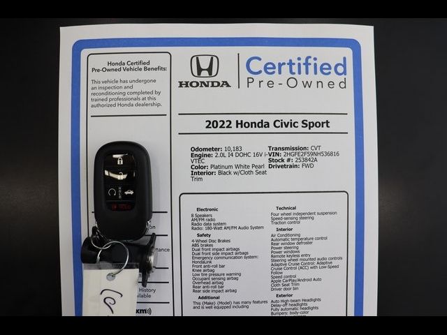 2022 Honda Civic Sport