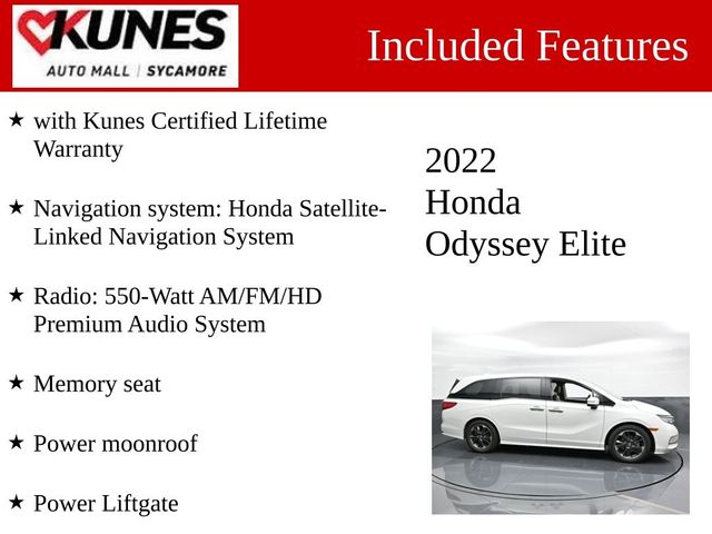 2022 Honda Odyssey Elite