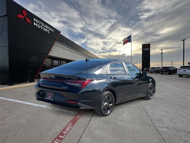 2022 Hyundai Elantra Hybrid Blue