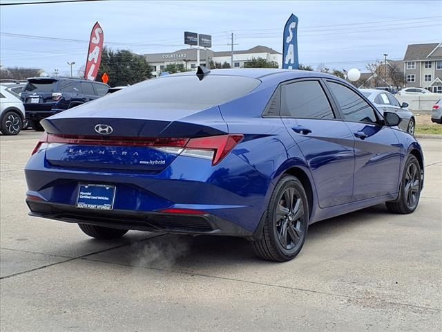 2022 Hyundai Elantra Hybrid Blue