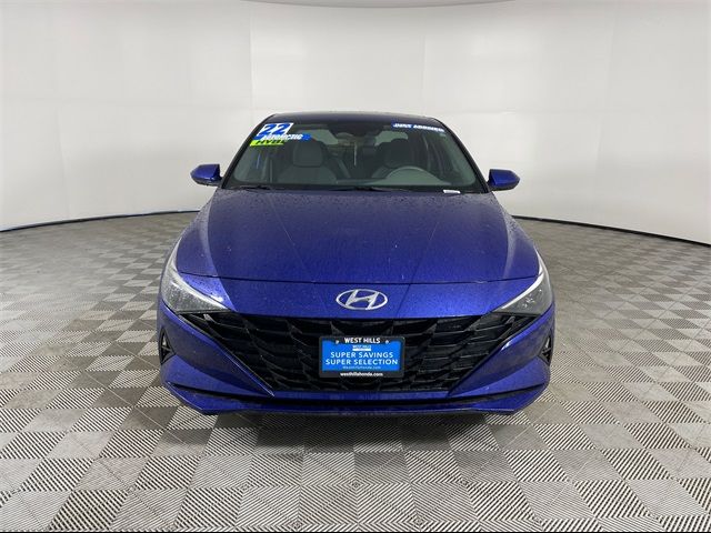 2022 Hyundai Elantra Hybrid Blue