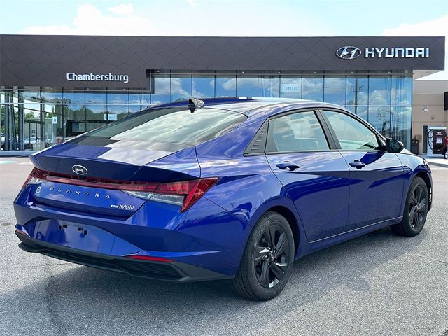 2022 Hyundai Elantra Hybrid Blue